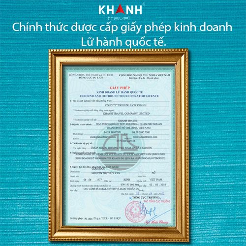 Khanhtravel chính thức được cấp phép KD lữ hành quốc tế