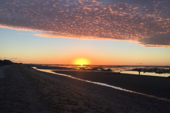 Bãi biển Farewell Spit, New Zealand 